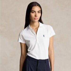 Polo by Ralph Lauren White Slim Fit Stretch Polo Shirt | S